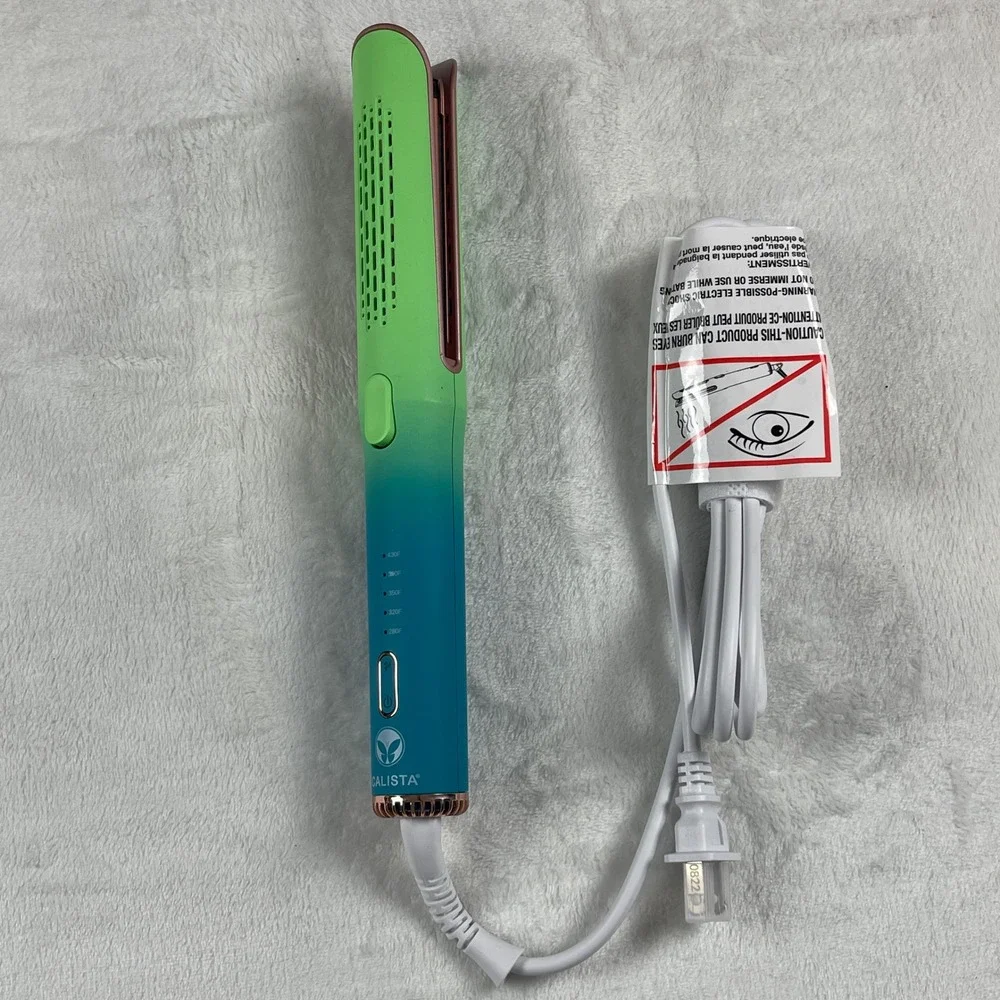 Calista GoGo Mini Air Styler Ombre Green Teal Rose Gold Hair Tool QS127